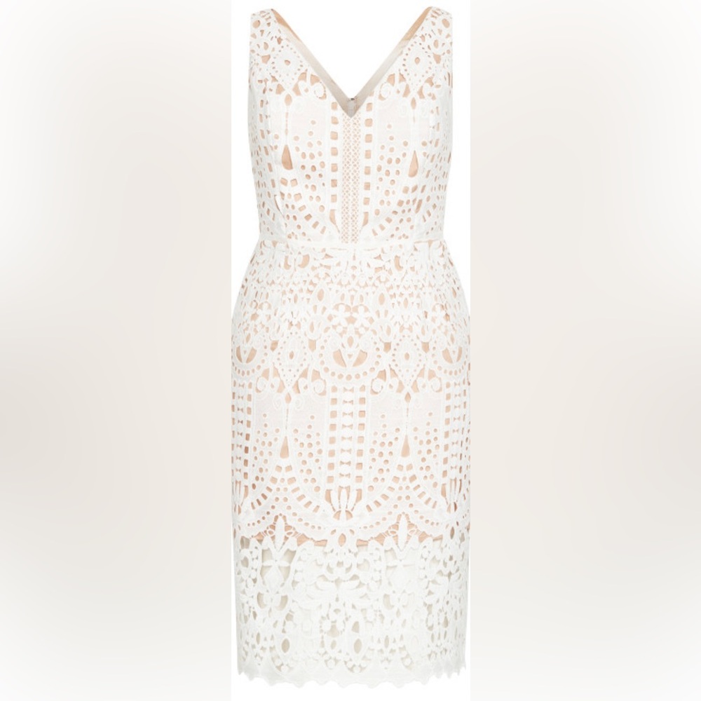 City Chic Ivory Lace dress